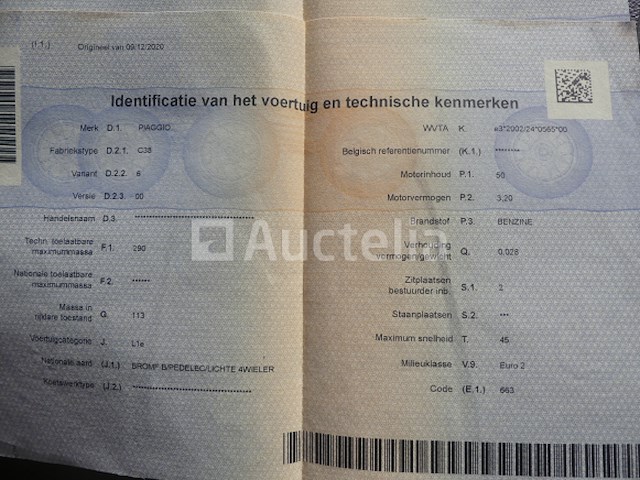 Scooter piaggio vespa s50 4v (2014-12.319 km)(vin:zapc3860000009394 ) - afbeelding 2 van  13