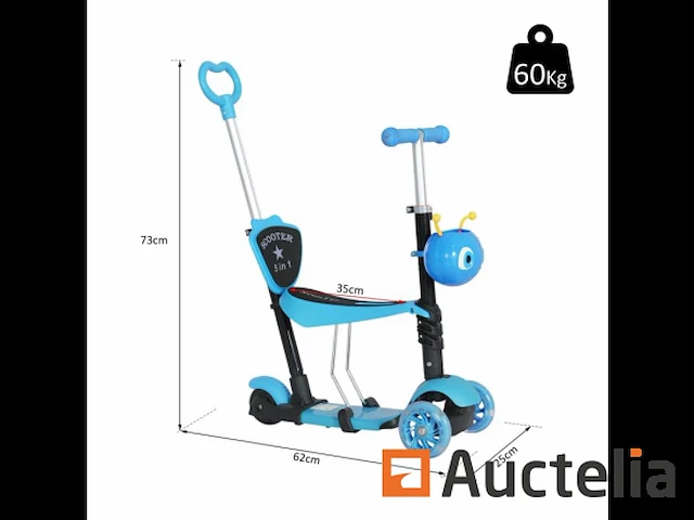 Scooter voor kinderen scooter 3 wielen evolutionair 3in1 - afbeelding 14 van  15