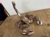 Scorpioen steampunk h17,5cm gold - afbeelding 3 van  3