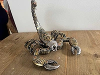 Scorpioen steampunk h17,5cm silver - afbeelding 3 van  3