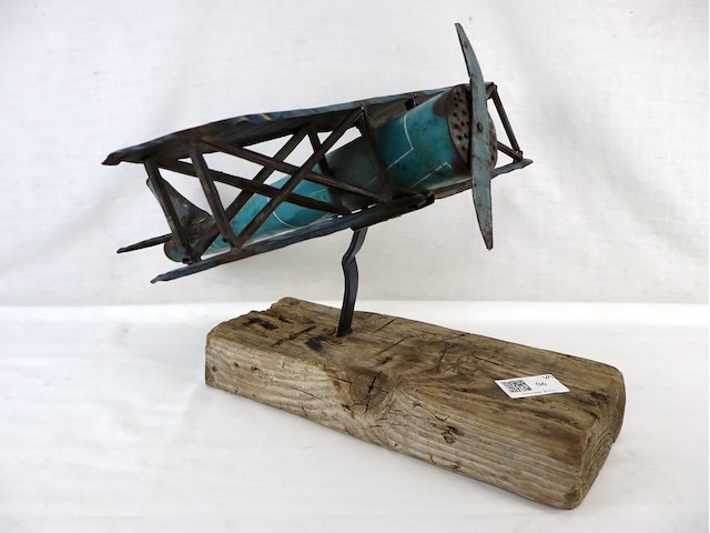 Scrap art vliegtuig - afbeelding 1 van  4