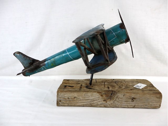 Scrap art vliegtuig - afbeelding 2 van  4