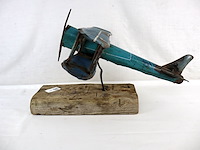 Scrap art vliegtuig - afbeelding 3 van  4