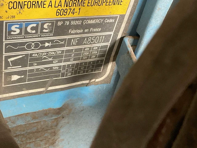 Scs ta 250 elektrode lastransformator - afbeelding 5 van  5