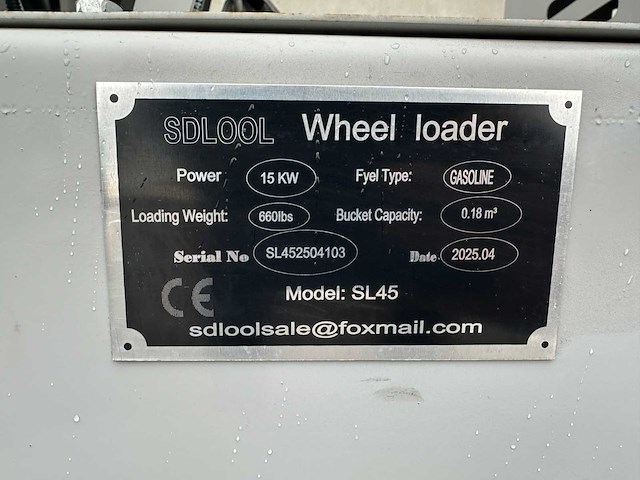 Sdlool - 2025 - sl45 - mini wiellader - afbeelding 17 van  28