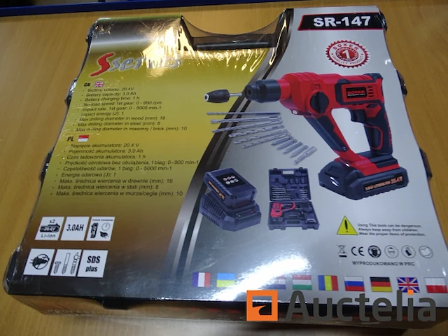 Sds plus 20.4v boxer sr-147 klopboormachine - afbeelding 2 van  6