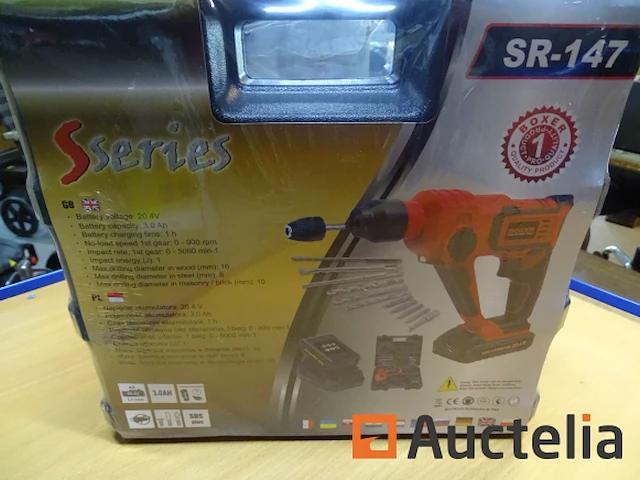 Sds plus 20.4v boxer sr-147 klopboormachine - afbeelding 4 van  6