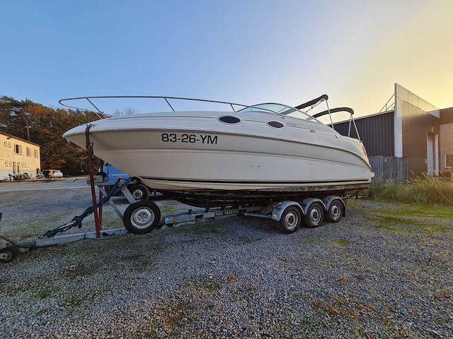 Sea ray sundancer 240 motorjacht met riba boot trailer - afbeelding 23 van  55