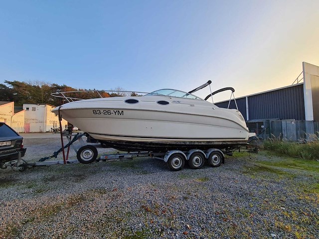Sea ray sundancer 240 motorjacht met riba boot trailer - afbeelding 52 van  55