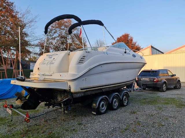 Sea ray sundancer 240 motorjacht met riba boot trailer - afbeelding 55 van  55