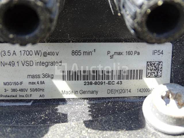 Searle m3g150-f ventilator - afbeelding 5 van  6