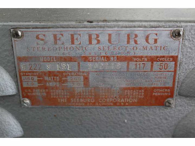 Seeburg - 222 channel - jukebox - afbeelding 7 van  7