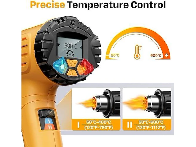 Seekone professioneel heteluchtpistool - afbeelding 2 van  3