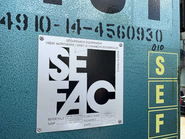 Sefac hefbrug 40t - afbeelding 6 van  7