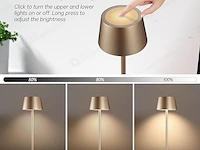 Seihoae draadloze tafellamp - afbeelding 2 van  5