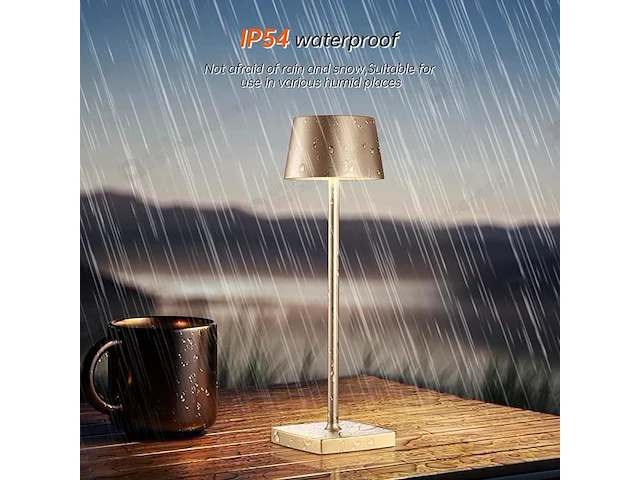 Seihoae draadloze tafellamp - afbeelding 3 van  5