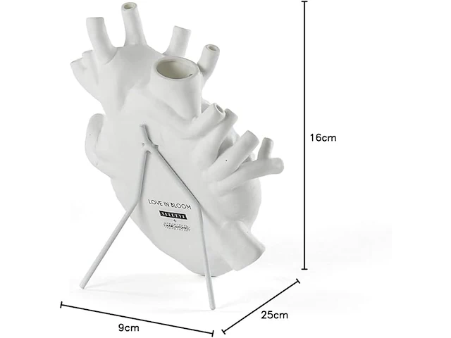 Seletti love in bloom hart vaas - afbeelding 2 van  3