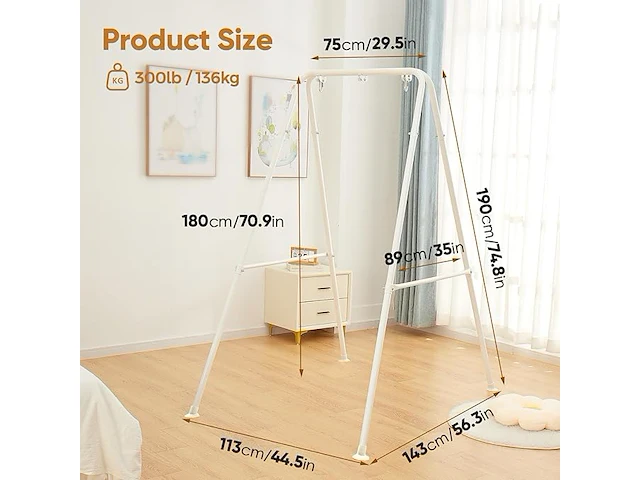 Selfla opvouwbaar hangstoelframe - afbeelding 2 van  4