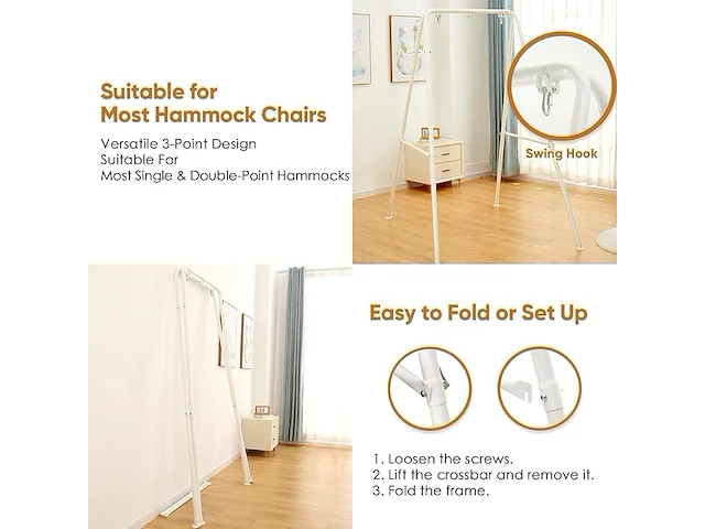 Selfla opvouwbaar hangstoelframe - afbeelding 3 van  4