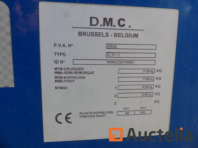 Semi aanhanger gedekt dmc ol 37 t-c - afbeelding 15 van  16