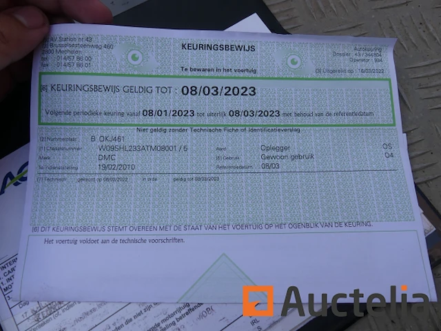 Semi aanhanger gedekt dmc ol 37 t-c - afbeelding 16 van  16