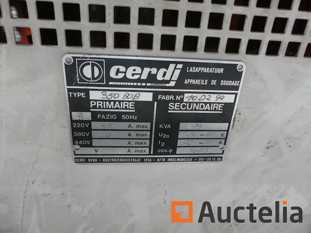 Semi-automatische lasapparaat cerdi cerdi matic 350 aob - afbeelding 4 van  12