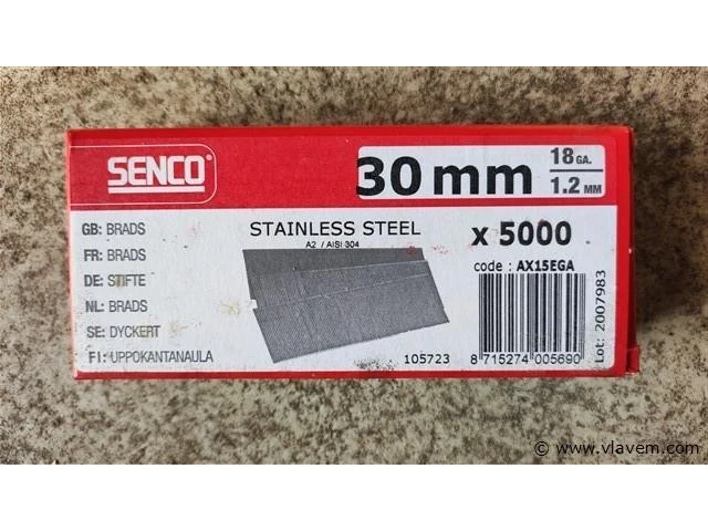 Senco ax15ega brads 30mm - afbeelding 1 van  1