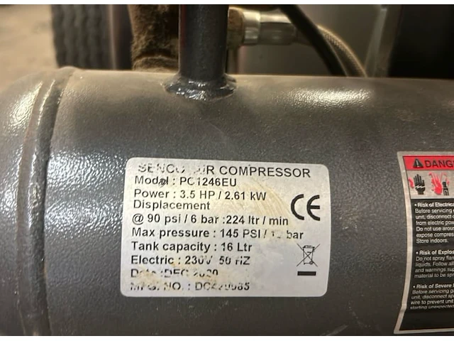 Senco pc1246 eu lucht compressor - afbeelding 3 van  9