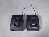 Sennheiser em2050 receiver w/2 x bodypack sk2000 & 2 x handmicrophone skm2000 (718-790mhz) - afbeelding 2 van  13