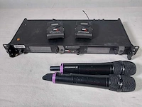 Sennheiser em2050 receiver w/2 x bodypack sk2000 & 2 x handmicrophone skm2000 (718-790mhz) - afbeelding 1 van  13