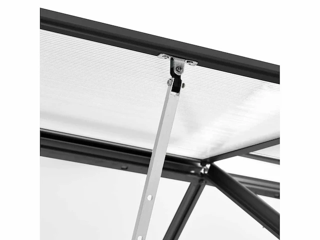 Serre met onderstel antraciet aluminium 4,75 m² - levering enkel in belgië - afbeelding 4 van  5