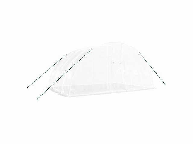 Serre met wit stalen frame 24 m² 6x4x2,85 m - gratis verzending alleen in belgië - afbeelding 3 van  8
