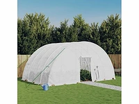 Serre met wit stalen frame 24 m² 6x4x2,85 m - gratis verzending alleen in belgië