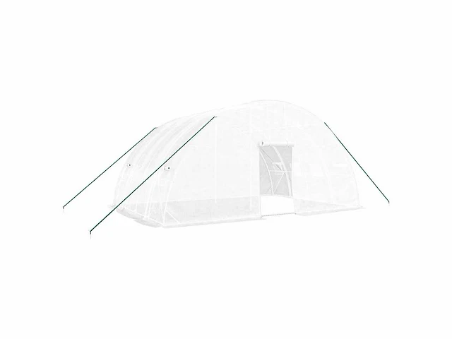 Serre met wit stalen frame 24 m² 6x4x2,85 m - gratis verzending alleen in belgië - afbeelding 2 van  8