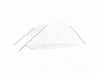 Serre met wit stalen frame 24 m² 6x4x2,85 m - gratis verzending alleen in belgië - afbeelding 3 van  8