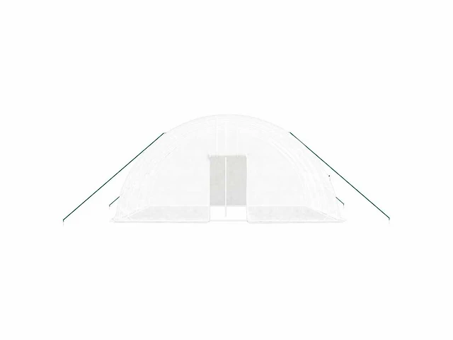 Serre met wit stalen frame 24 m² 6x4x2,85 m - gratis verzending alleen in belgië - afbeelding 4 van  8