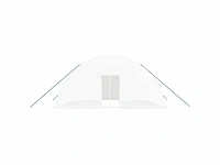 Serre met wit stalen frame 24 m² 6x4x2,85 m - gratis verzending alleen in belgië - afbeelding 4 van  8