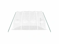 Serre met wit stalen frame 24 m² 6x4x2,85 m - gratis verzending alleen in belgië - afbeelding 5 van  8