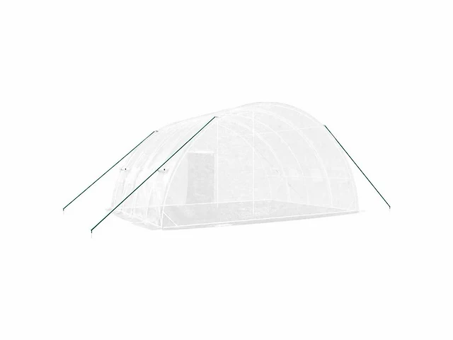 Serre met wit stalen frame 24 m² 6x4x2,85 m - gratis verzending alleen in belgië - afbeelding 6 van  8