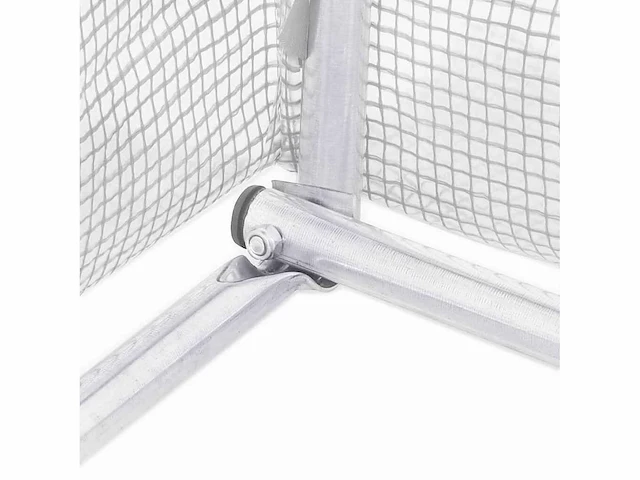 Serre met wit stalen frame 24 m² 6x4x2,85 m - gratis verzending alleen in belgië - afbeelding 7 van  8