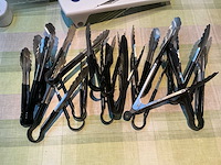 Serveertangen aluminium en plastic keukengerei (29x) - afbeelding 2 van  4