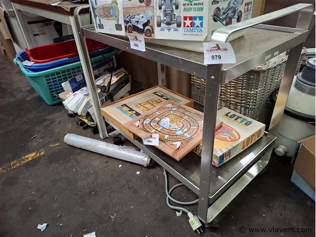 Serveerwagentje vintage - afbeelding 1 van  1