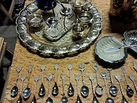 Servies zilver-glas 110 delig - afbeelding 5 van  6