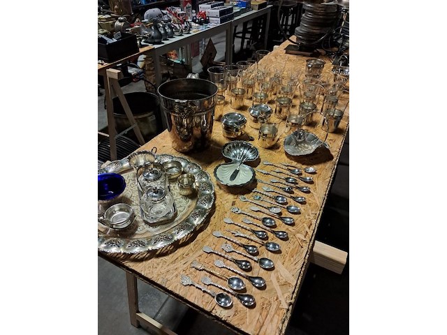 Servies zilver-glas 110 delig - afbeelding 6 van  6