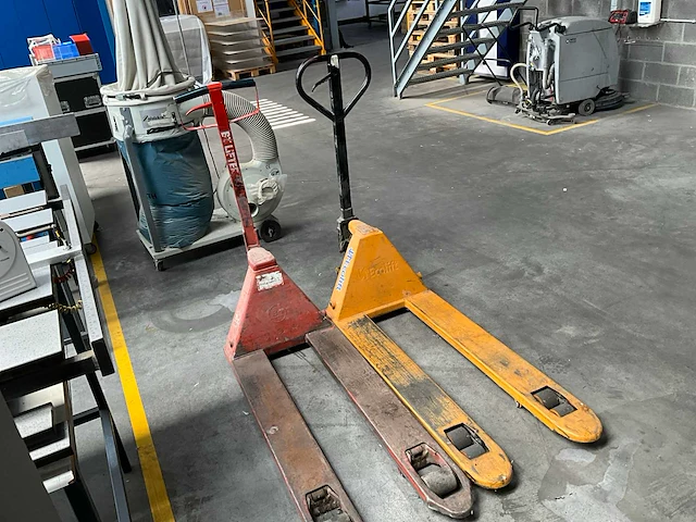 Set 2 hydraulische handpallettrucks (2x) - afbeelding 5 van  11