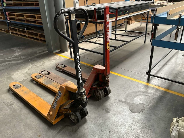 Set 2 hydraulische handpallettrucks (2x) - afbeelding 9 van  11