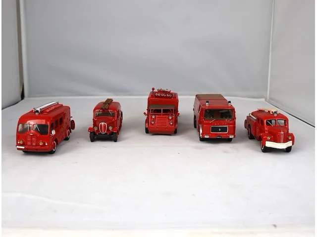 Set brandweerwagentjes (x5) - afbeelding 1 van  4