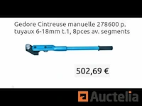 Set buigmachines voor buizen 6-18 mm gedore 278600 - afbeelding 1 van  9