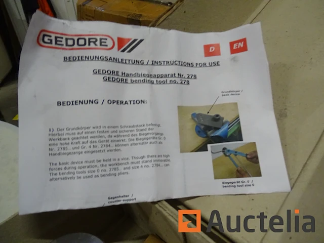 Set buigmachines voor buizen 6-18 mm gedore 278600 - afbeelding 3 van  9