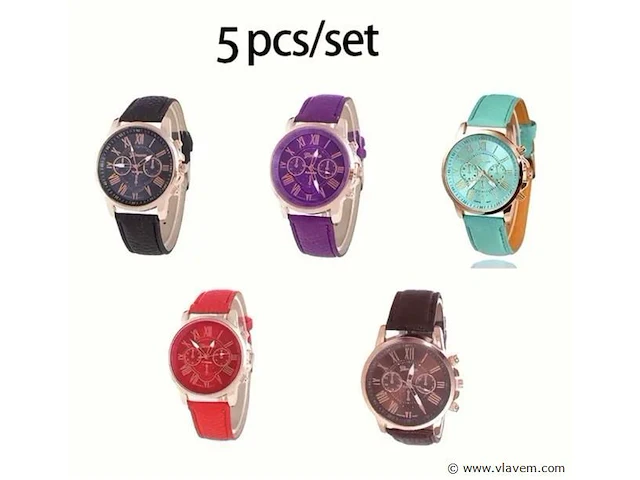 Set dames horloge - afbeelding 1 van  1
